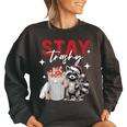 Raccoon Oversized Sweatshirt for Introvert Raccoon Lovers | Unisex Black