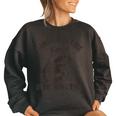 Raccoon Sarcastic Oversized Sweatshirt for Women - Playful and Cozy Black
