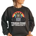 Raccoon Trash Can Sweatshirt | Oversized Women's Streetwear Black