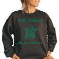 Sarcastic Raccoon Cowboy Women's Oversized Sweatshirt - Fun Vibes Black