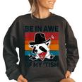Vintage Raccoon Autism Women's Oversized Sweatshirt | Embrace Unique Black