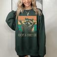 Adopt A Street Cat | Animal Lover Oversized Women's Sweatshirt Forest
