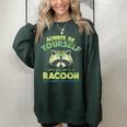 Always Be a Raccoon Sweatshirt - Women’s Oversized Casual Wear Forest