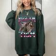 Autism Meme Racoon Women's Oversized Sweatshirt - Fun & Bold Forest