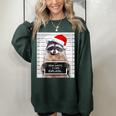 Christmas Raccoon Women's Oversized Sweatshirt - Funny Holiday Style Forest