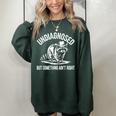 Cowboy Raccoon Women's Oversized Sweatshirt - Quirky Comfort Forest