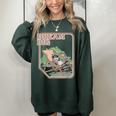 Dream Big Raccoon Sweatshirt | Oversized Women's Cozy Wear Forest