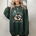 Funny Raccoon Women's Sweatshirt - Oversized Urban Style Forest