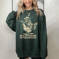 Humorous Cowboy Raccoon Sweatshirt - Vintage Western, Women, Small Forest