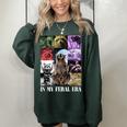 In My Feral Era Raccoon Meme Women's Oversized Sweatshirt - Cozy & Fun Forest