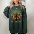 Raccoon Cartoon Oversized Sweatshirt for Women - Fun Kids Theme Forest