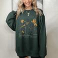 Raccoon Cowboy Western Oversized Sweatshirt for Men & Women Forest