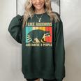 Raccoon Lover Oversized Women's Sweatshirt | For Introverts & Unisex Forest