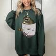 Raccoon Lover Women's Oversized Sweatshirt - Cozy Animal Charm Forest