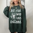 Raccoon Lover Women’s Oversized Sweatshirt – Cozy & Cute Forest