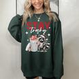 Raccoon For Men Women Raccoon Lover Introvert Women's Oversized Sweatshirt Forest