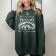 Raccoon Print Women's Oversized Sweatshirt – Cute Animal Design Forest