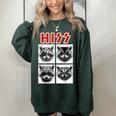 Raccoon Rock Band Oversized Unisex Sweatshirt - Music Lover's Dream Forest