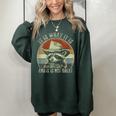 Raccoon 'Trash Panda' Women's Oversized Sweatshirt - Fun & Cozy Forest