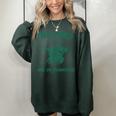 Sarcastic Raccoon Cowboy Women's Oversized Sweatshirt - Fun Vibes Forest