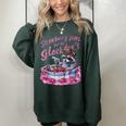 Strawberry Jams But My Dont Raccoon Women's Oversized Sweatshirt Forest