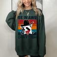 Vintage Raccoon Autism Women's Oversized Sweatshirt | Embrace Unique Forest