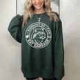 Women's Gym Raccoon Sweatshirt - Fun Workout Top for Enthusiasts Forest