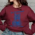 Moody Raccoon Meme Women's Sweatshirt - Cozy Oversized Fit Maroon