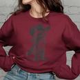 Raccoon Cowboy Graphic Oversized Sweatshirt for Men & Women Maroon