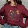 Raccoon Cowboy Western Oversized Sweatshirt for Men & Women Maroon
