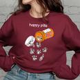Raccoon Lover Women’s Sweatshirt - Fun Wildlife Inspiration Maroon