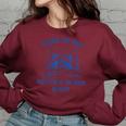 Raccoon Sarcastic Women's Oversized Sweatshirt - Relaxed Humor Maroon