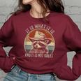 Raccoon 'Trash Panda' Women's Oversized Sweatshirt - Fun & Cozy Maroon