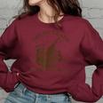 Sarcastic Raccoon Women's Oversized Sweatshirt - Humorous Casual Wear Maroon