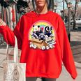 Adopt A Street Cat Sweatshirt - Vintage Raccoon & Skunk Theme Red