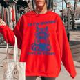 Moody Raccoon Meme Women's Sweatshirt - Cozy Oversized Fit Red