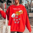 Raccoon Lover Women’s Sweatshirt - Fun Wildlife Inspiration Red