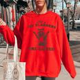 Raccoon Oversized Sweatshirt - Fun & Cozy for Women Red