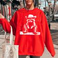 Raccoon Western Hoodie - Kids & Adults - Fun Outdoor Theme Red
