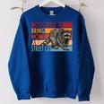 Adopt A Street Cat Womens Sweatshirt - Funny Gift for Raccoon Lovers Royal Blue