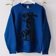 Raccoon Cowboy Cowgirl Western Sweatshirt | Oversized Unisex Style Royal Blue