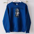 Raccoon Cowboy Women's Oversized Sweatshirt - Quirky Fun Style Royal Blue