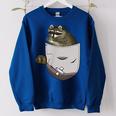 Raccoon Lover Women's Oversized Sweatshirt - Cozy Animal Charm Royal Blue