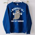 Raccoon Trash Panda Gym Sweatshirt - Relaxed Fit for Women Royal Blue