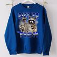 Rizz Women's Oversized Sweatshirt - Autistic Raccoon Meme Royal Blue