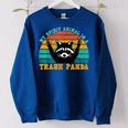 My Spirit Animal Is A Trash Panda Raccoon Women's Oversized Sweatshirt Royal Blue