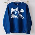 Trash Panda Lover Women's Oversized Sweatshirt | Teen Slang Meme Royal Blue