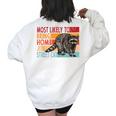 Adopt a Street Cat Sweatshirt - Funny Raccoon Lovers, Women's Oversized White