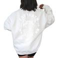 Gothic Raccoon Women’s Oversized Sweatshirt – Fun Back Print White