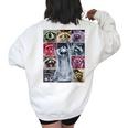 In My Feral Era Raccoon Team Trash Oversized Women's Sweatshirt White